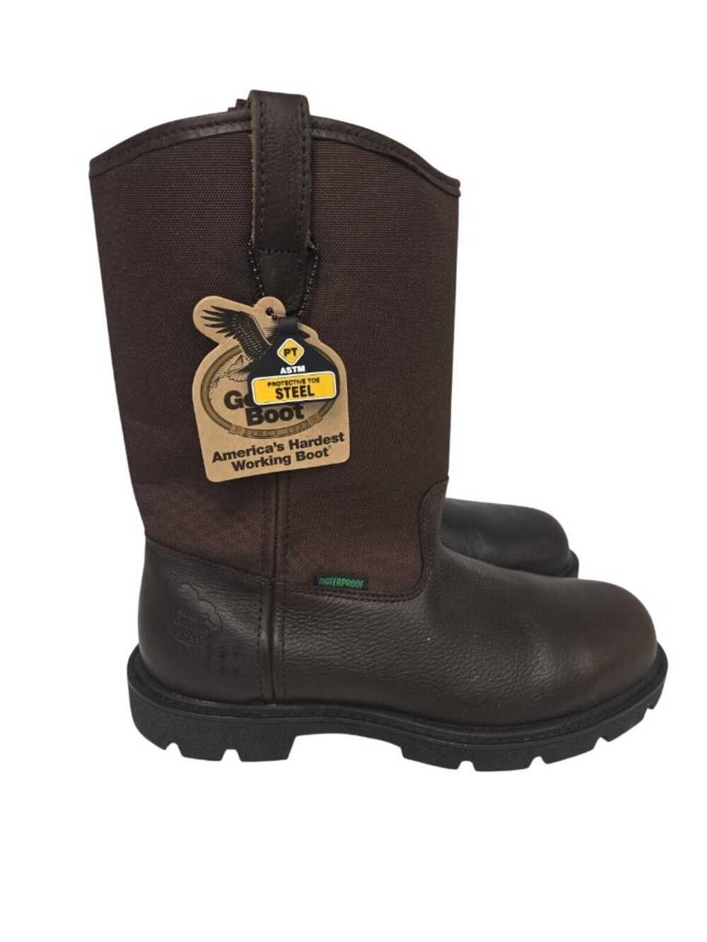 Georgia Boot Men's G111 Homeland 11" Steel Toe Waterproof Wellington Boot 9.5M - Picture 2 of 8